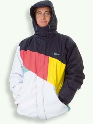 Tack jacket, white/anthracite/nectar/yellow/mint